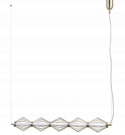 Závesná stropná lampa Led zlatá glamour nad stôl do obývačky Sevil 5