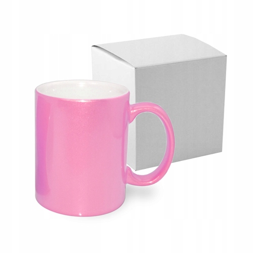 

Kubek Soft Color Różowy z kartonikiem Sublimacja