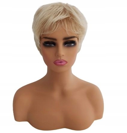 Paruka světlá blond krátká bob čepička Bonus