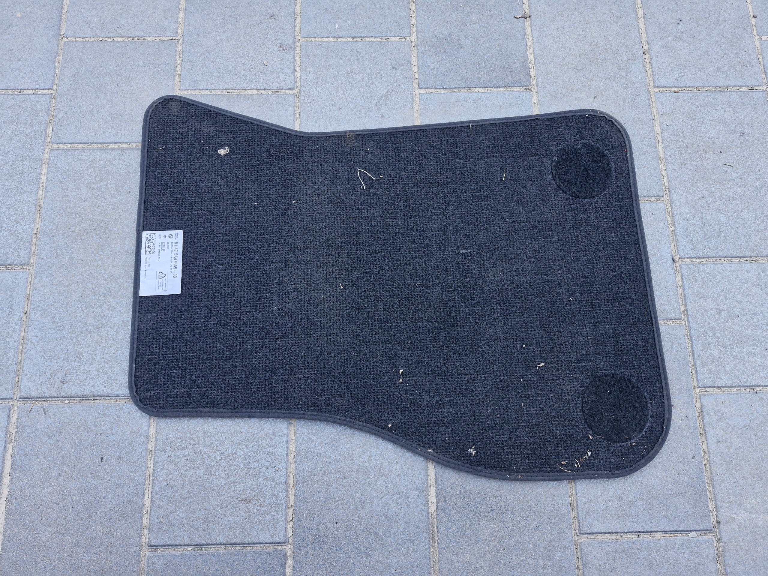 BMW F70 mat welurowy front right org.