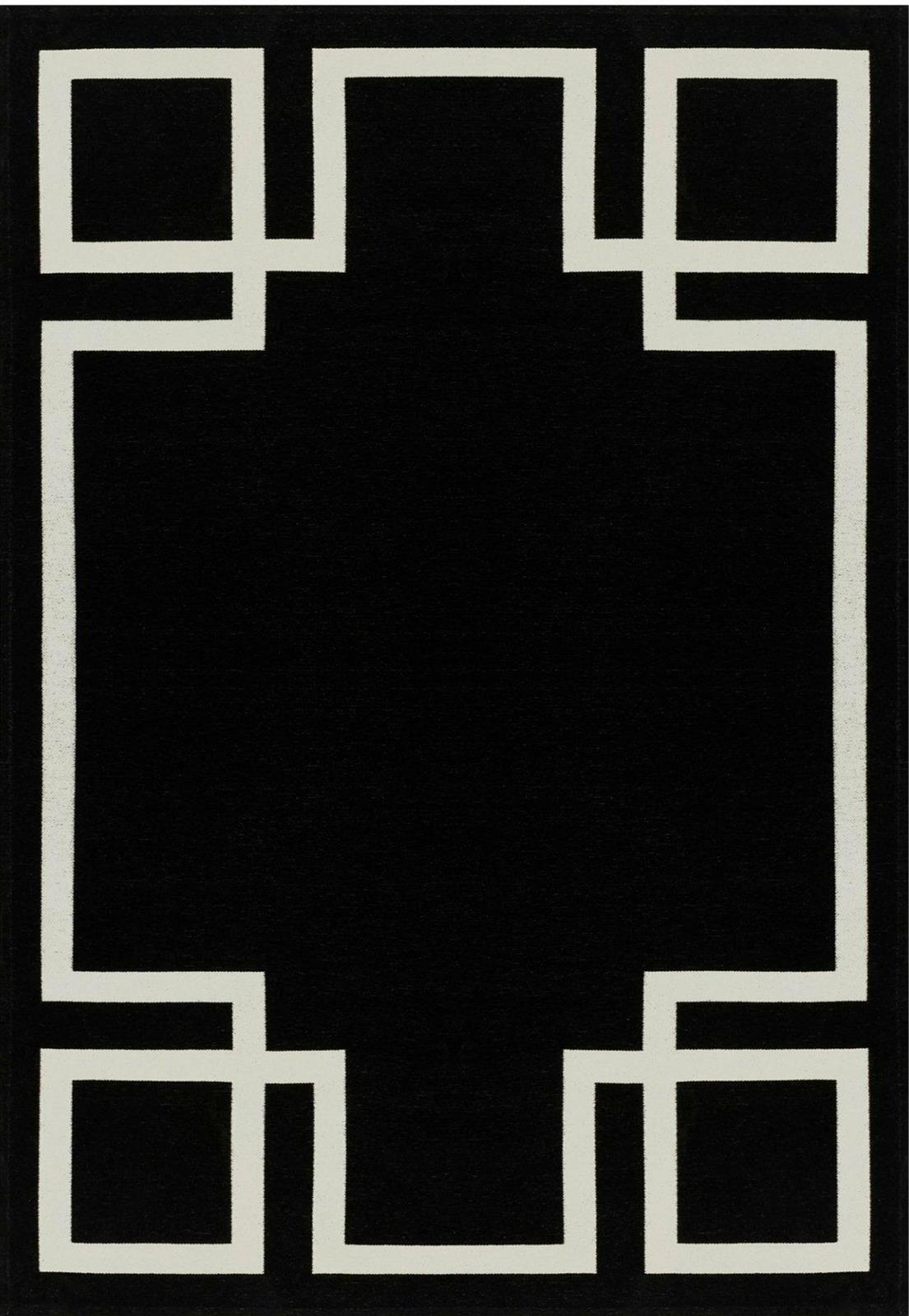 Koberec Hampton Black 200x300 Art deco
