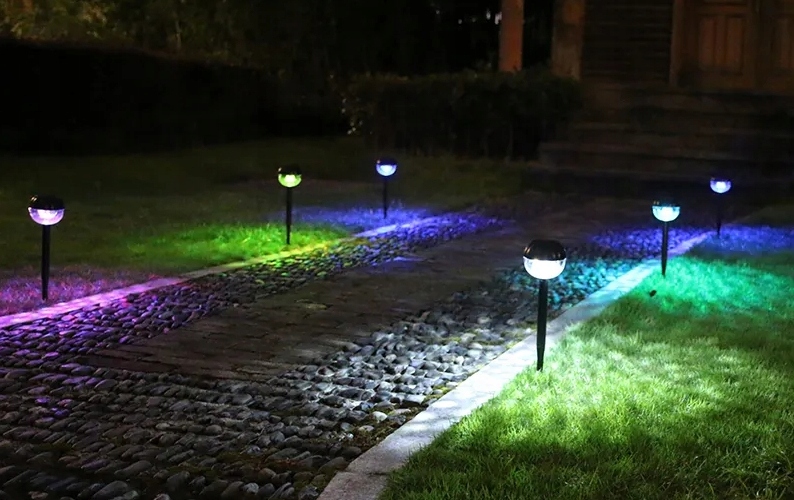 LAMPA SOLARNA OGRODOWA LED Gruntowa WBIJANA 4079 Marka inna