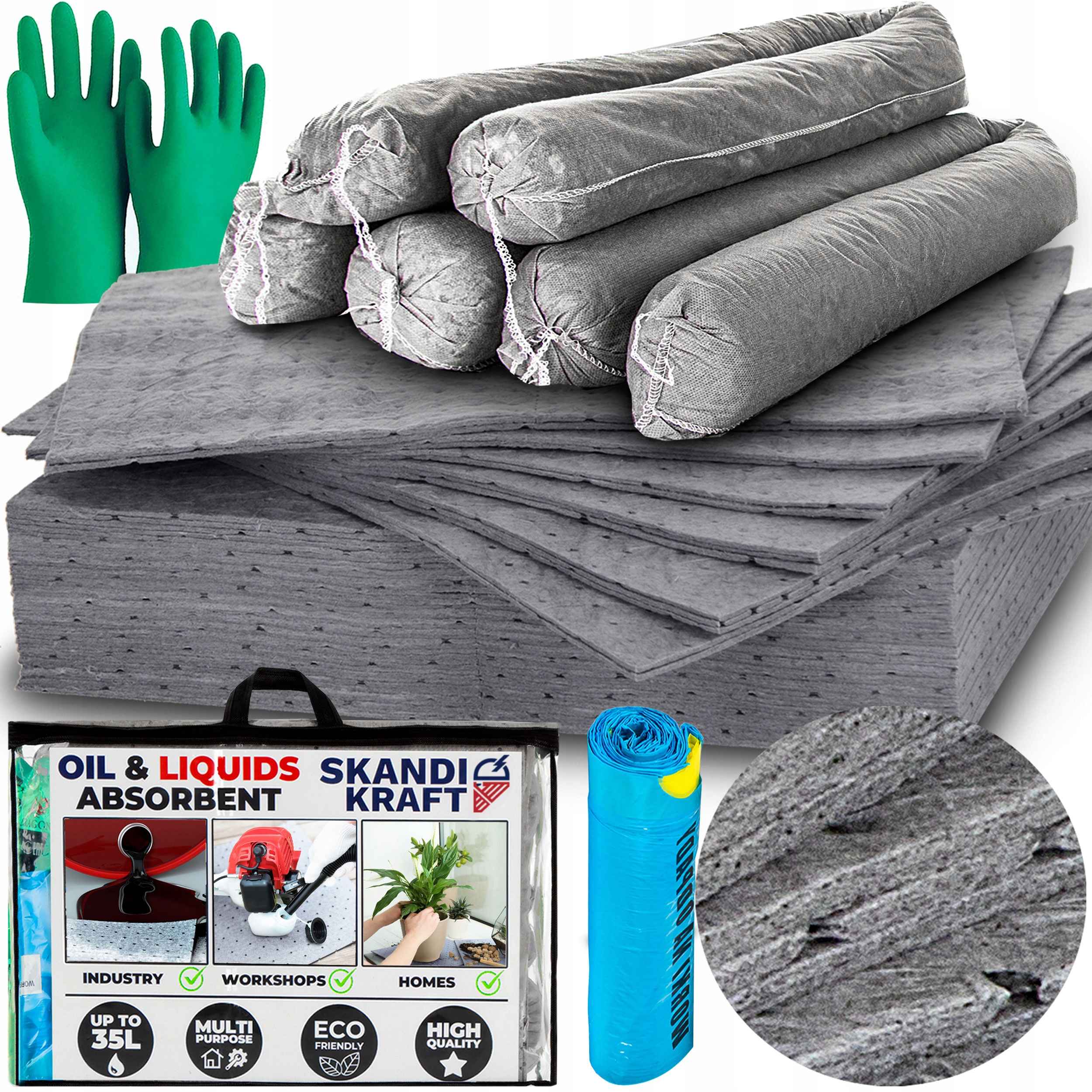 Univerzálny Sorbent, Hadicová Podložka, Rukavice Do Domácnosti, Dielne