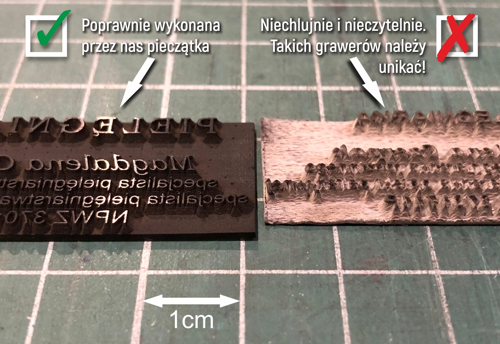 Pieczątka Rzeczoznawca Majątkowy - GUMKA Kształt Owalna