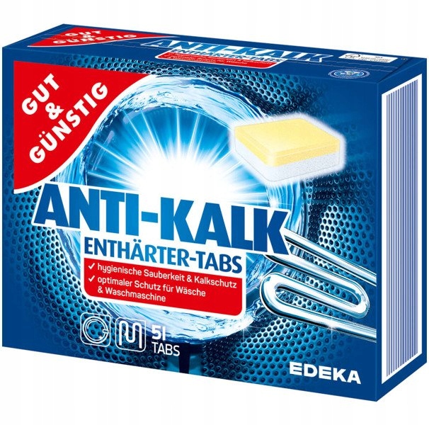 

Odkamieniacz Gut&Gunstig Anti-Kalk 51 tabletek