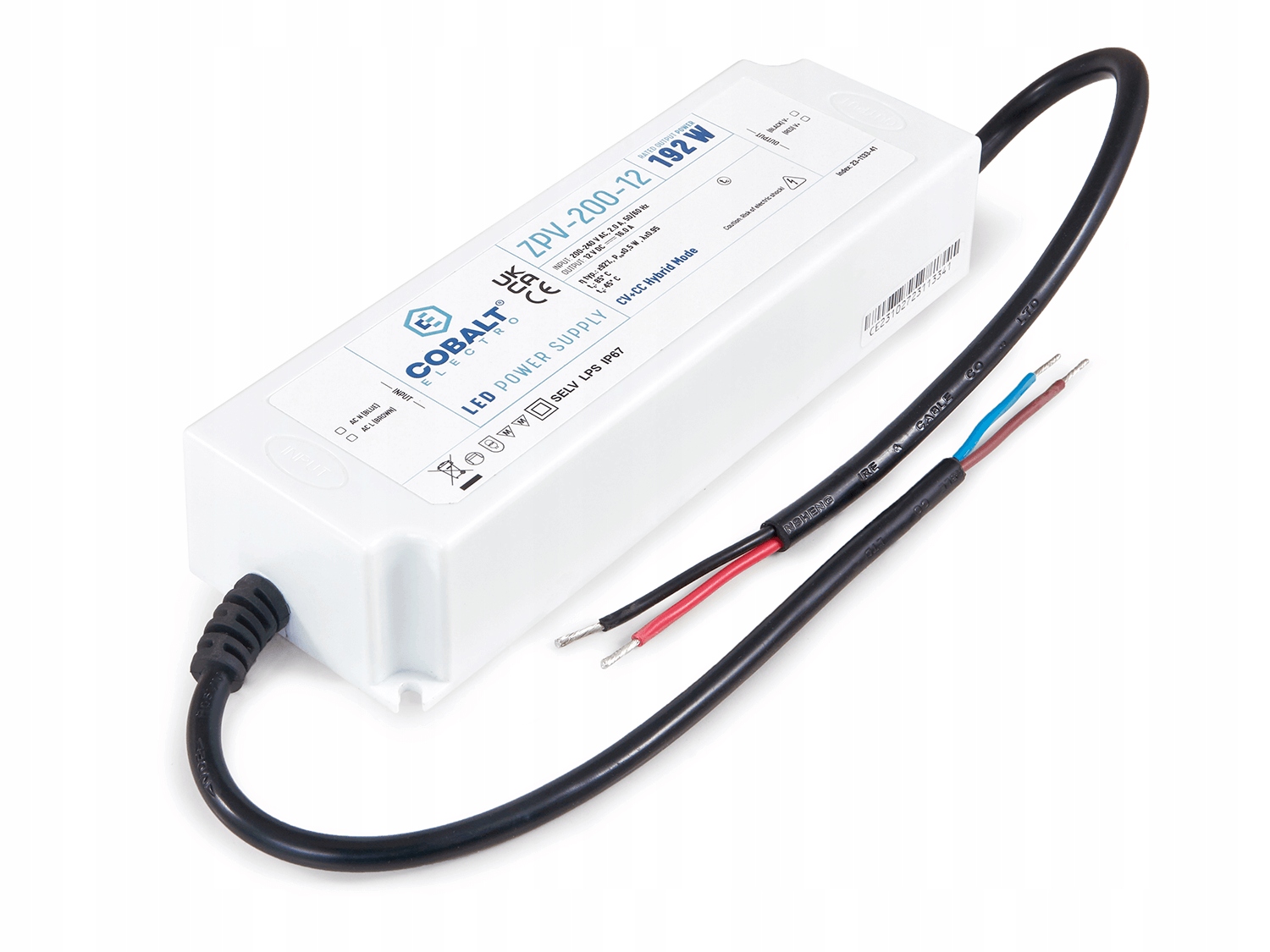 Led zdroj CobaltElectro Zpv 12V 192W 16A IP67