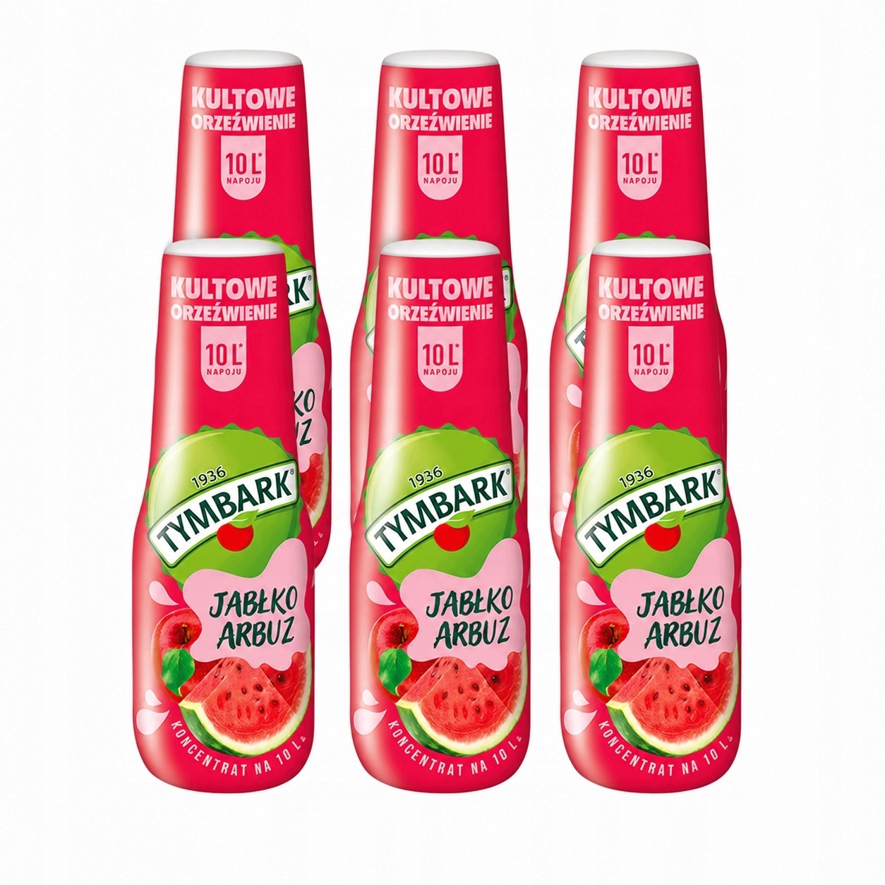 6 x Sirup koncentrát do vody saturátor nápoj Tymbark Jablko Meloun 500 ml