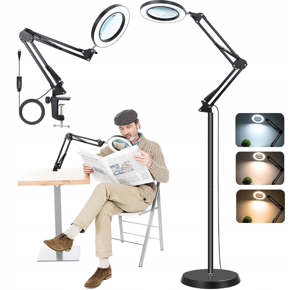 Kosmetická Led Stolní Lampa Sklo Na Řasy Nehtů Klip