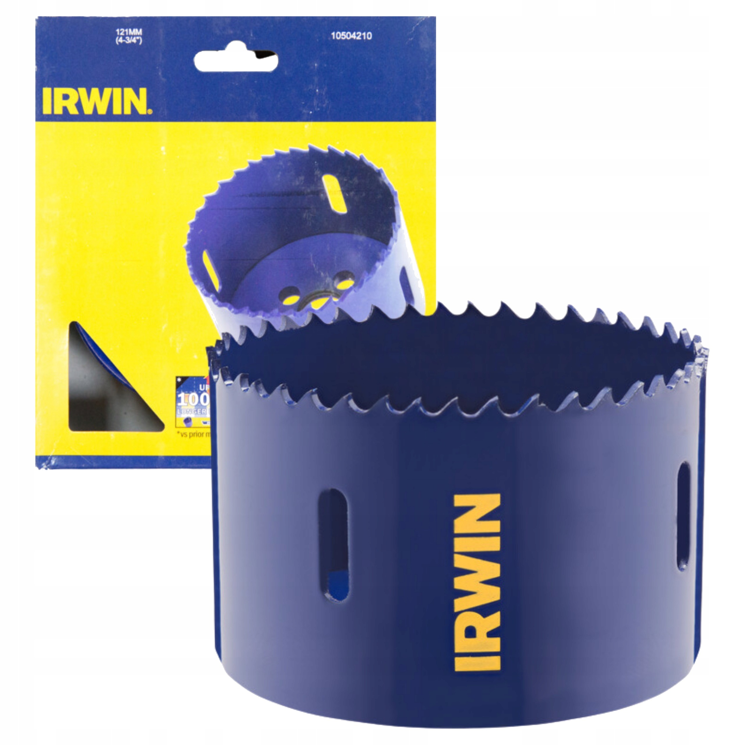 Korunkový Vrták Bimetalová Irwin 121 mm pro dřevo z hliníkové oceli a kovů