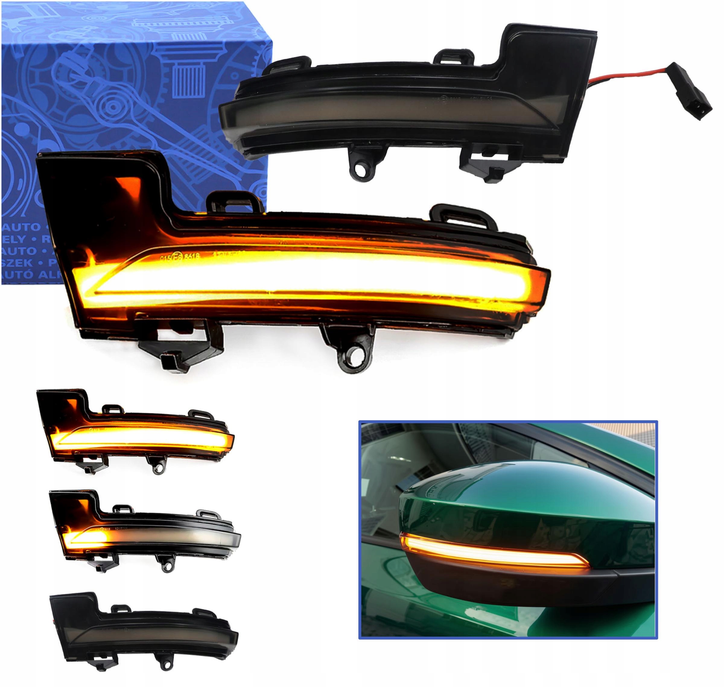 Plovoucí Dynamické Led Směrovky V Zrcátkách Vw T-roc