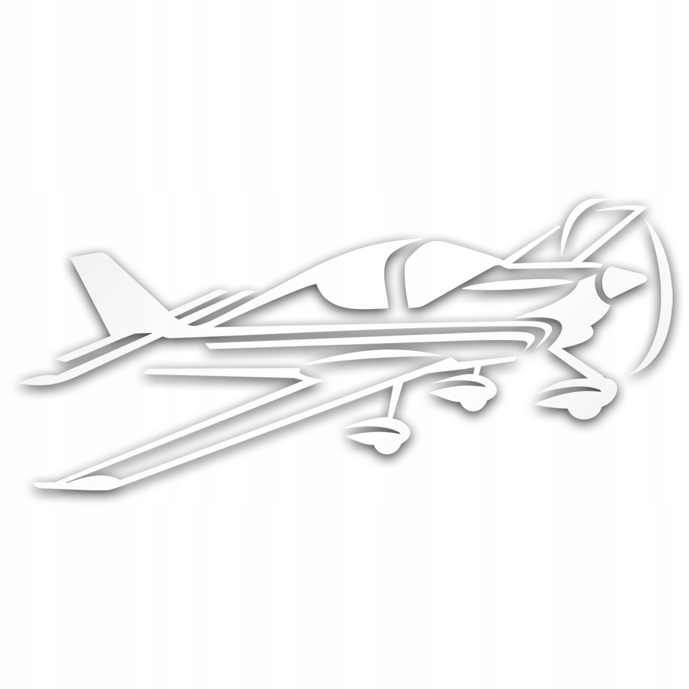 

Awionetka odblaskowa naklejka srebrna