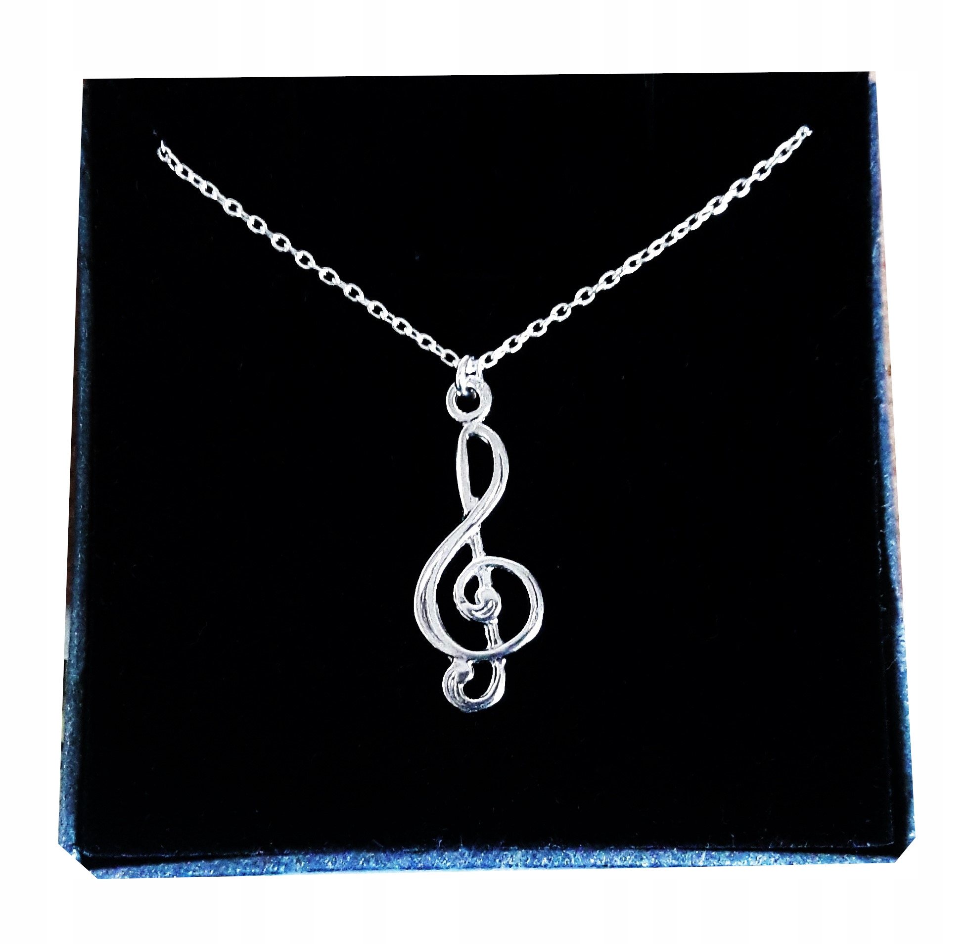 

Naszyjnik klucz wiolinowy muzyka srebro 925