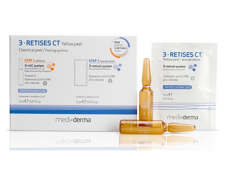 mediderma 3 RETISES CT 1x YELLOW PEEL retix ZESTAW