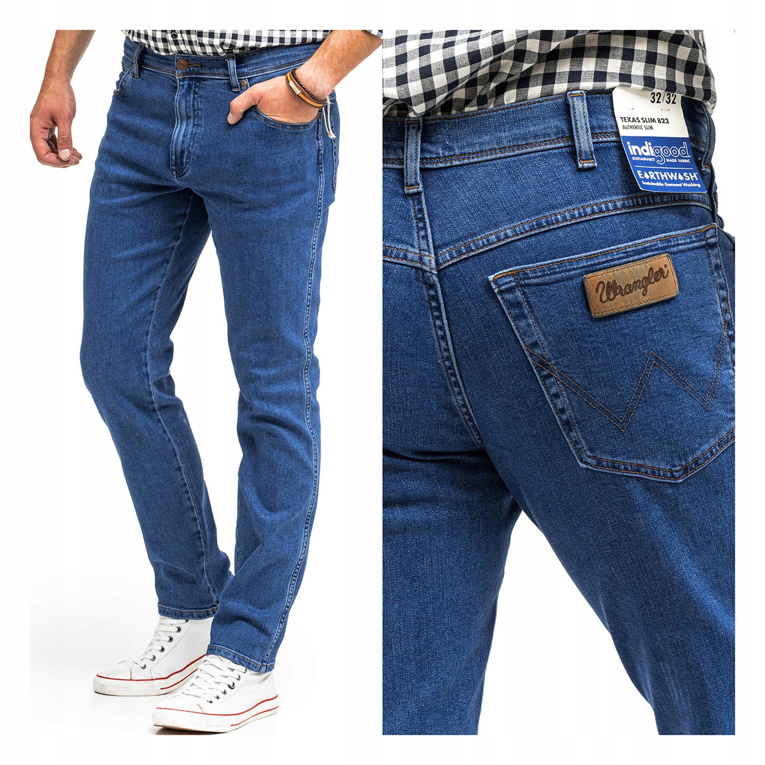 Džíny Wrangler Texas Slim Pánské Džínové Kalhoty 36/30