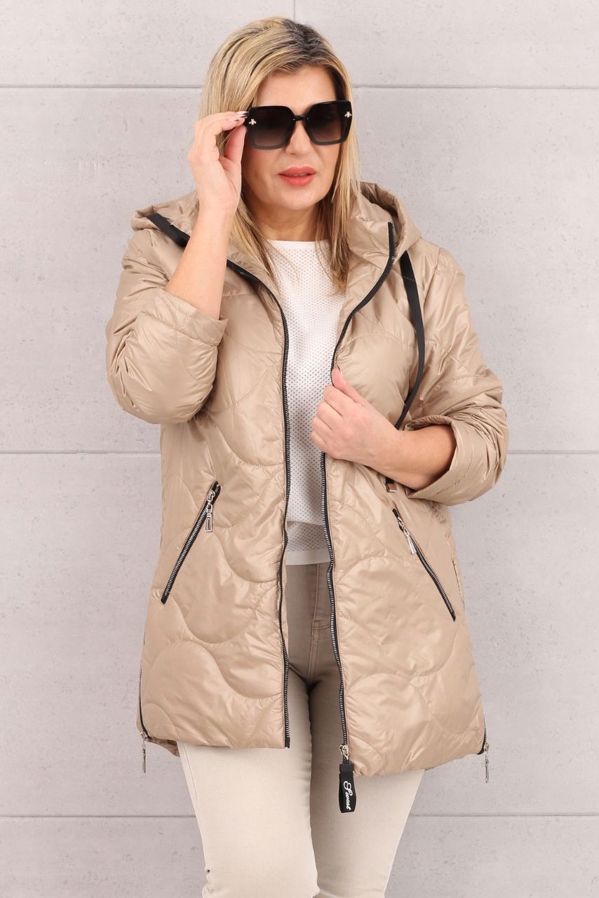 PIKOWANA KURTKA DAMSKA LEKKA PRZEJŚCIOWA Z KAPTUREM DUŻE ROZMIARY Rodzaj pikowana