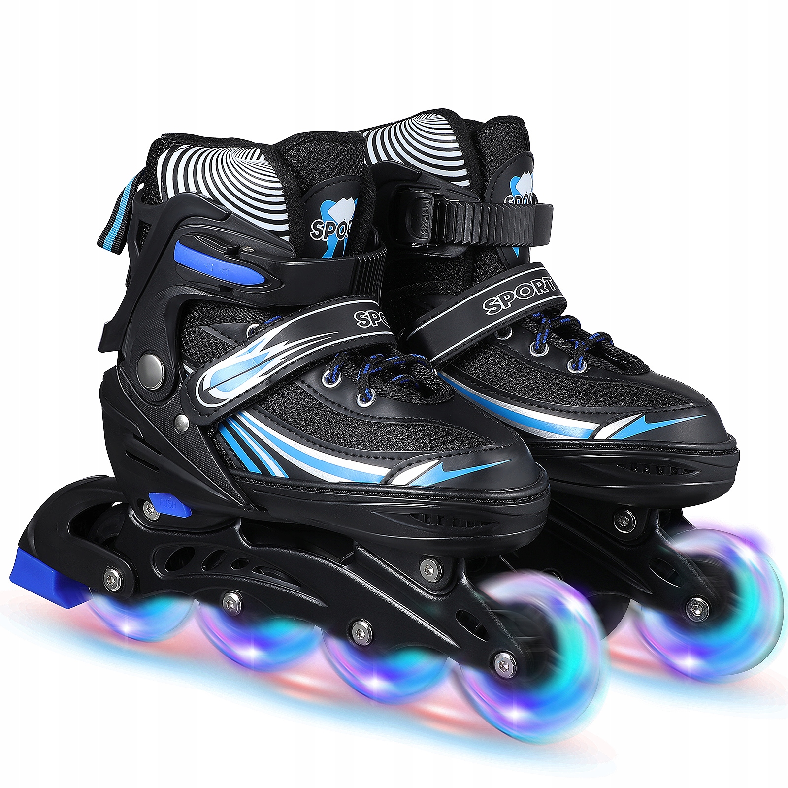 Łyżworolki Inline Dla Dorosłych Z Torbą Do Przechowywania Rozmiar M Niebieskie Dla Mężczyzn I Kobiet