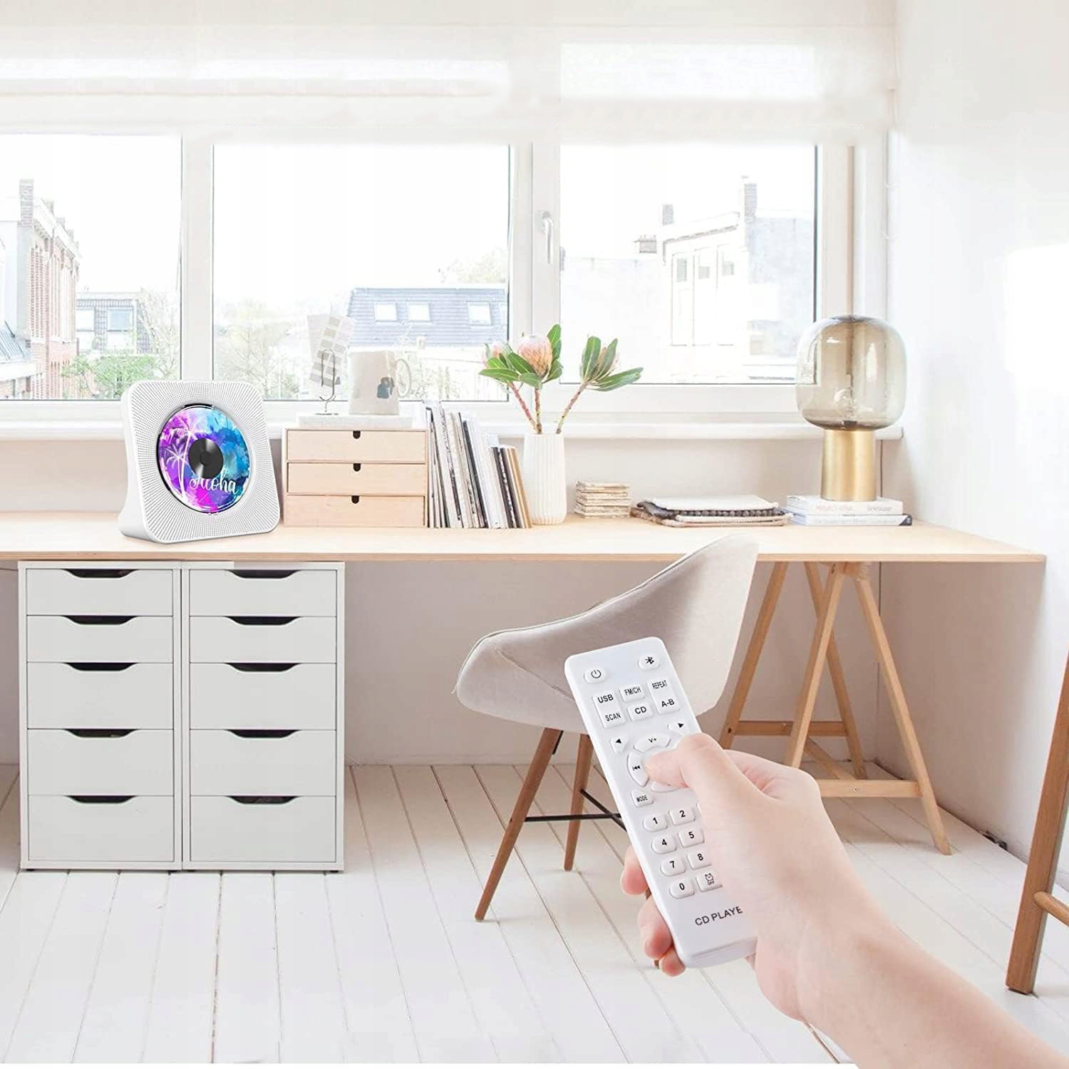 ODTWARZACZ PRZENOŚNY CD GŁOŚNIK BLUETOOTH RADIO FM Rodzaj odtwarzanych nośników CD Audio