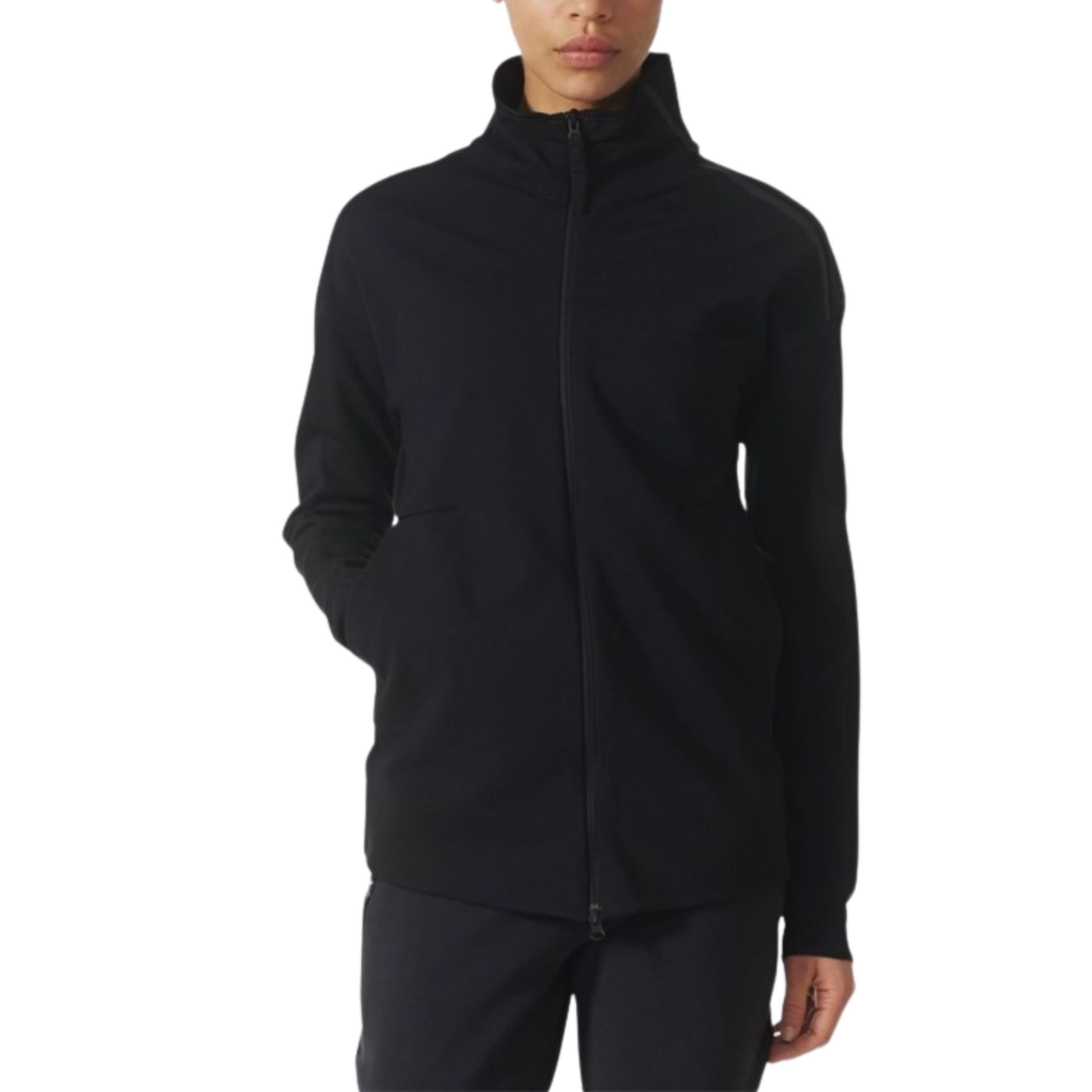 Damska bluza rozpinana czarna Adidas Zne Light S