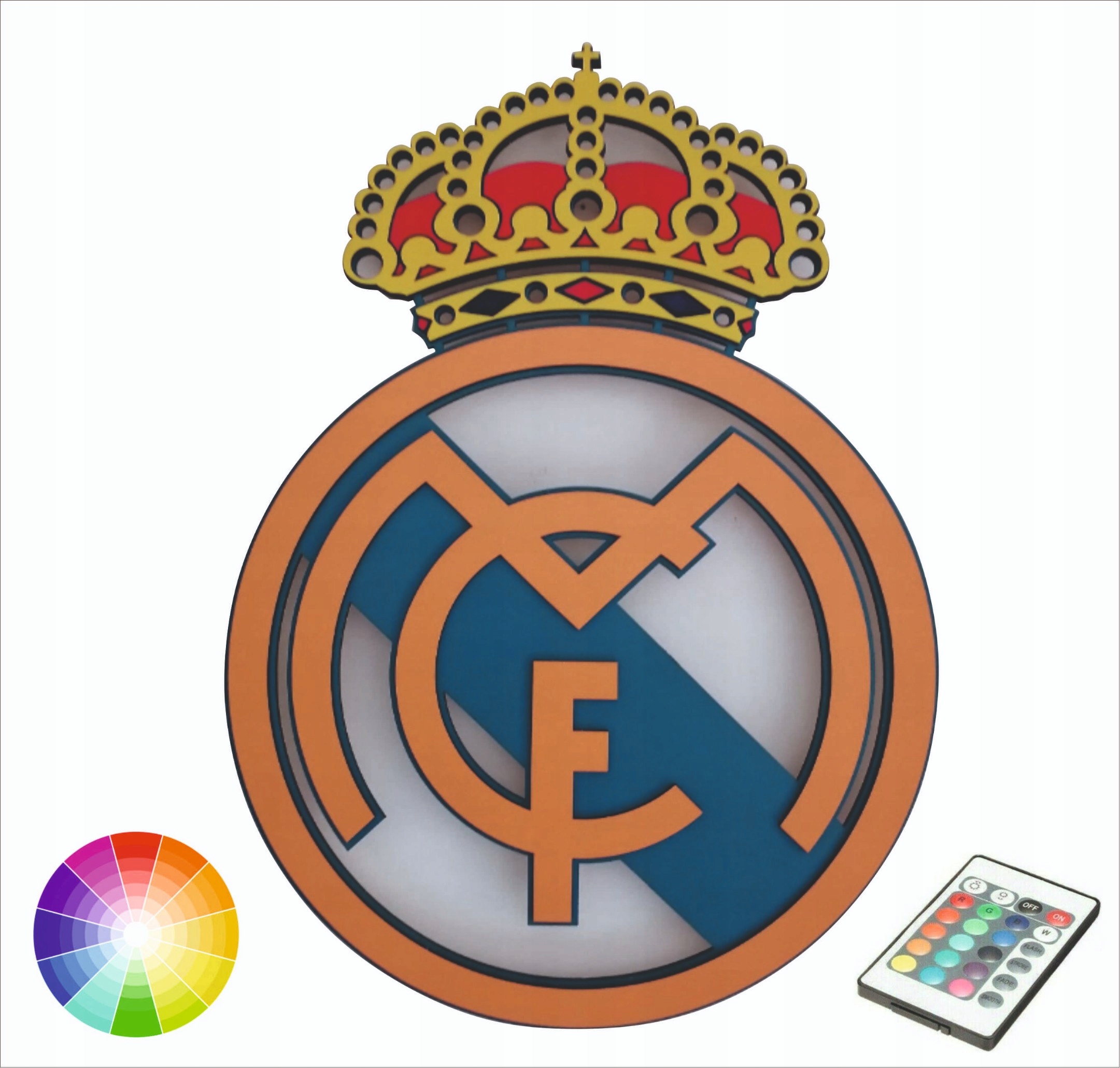 erb Real Madrid noční lampa na zeď