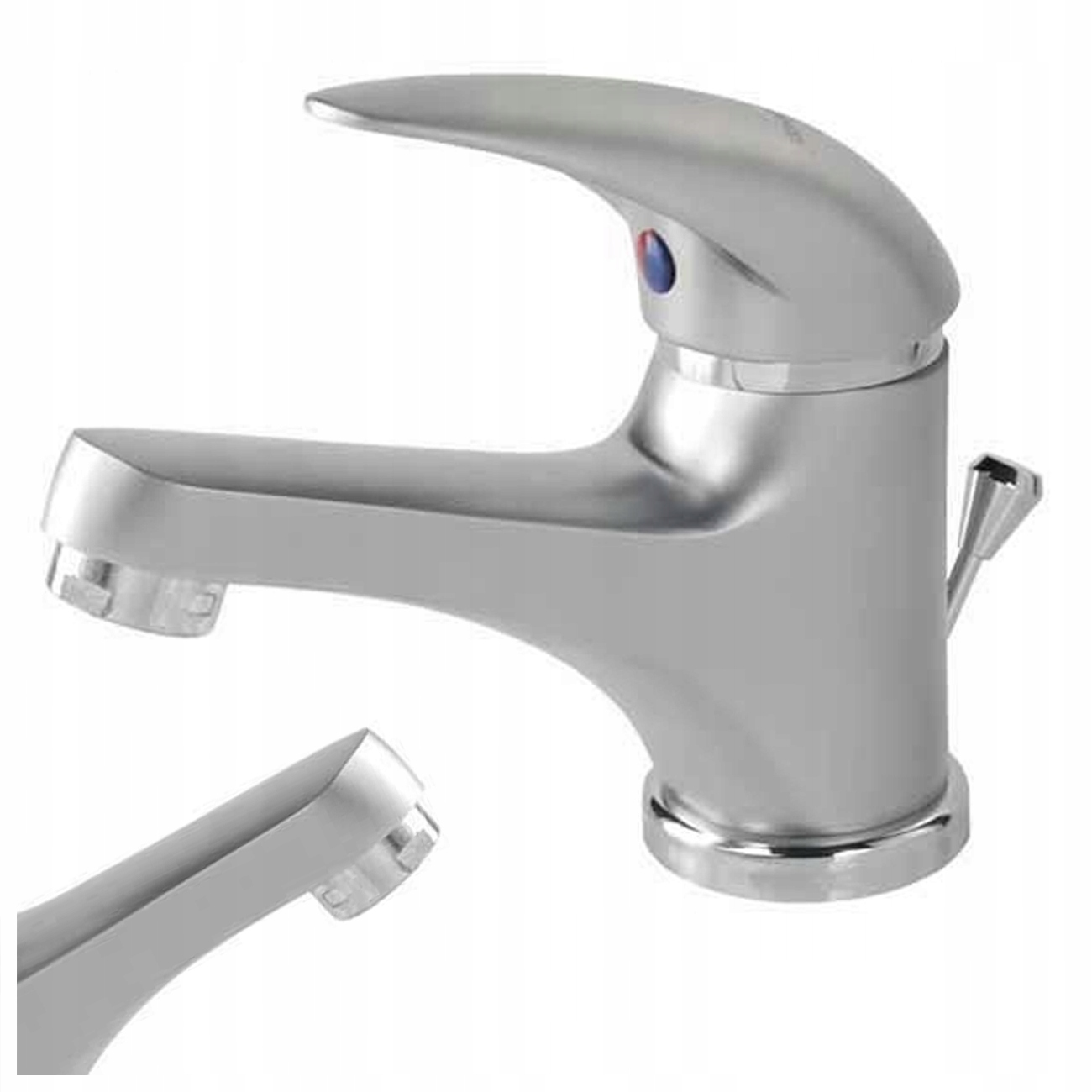 Stojanková Umývadlová Batéria Chróm S Maderovou Zátkou Kúpeľňa Vysoká Kvalita