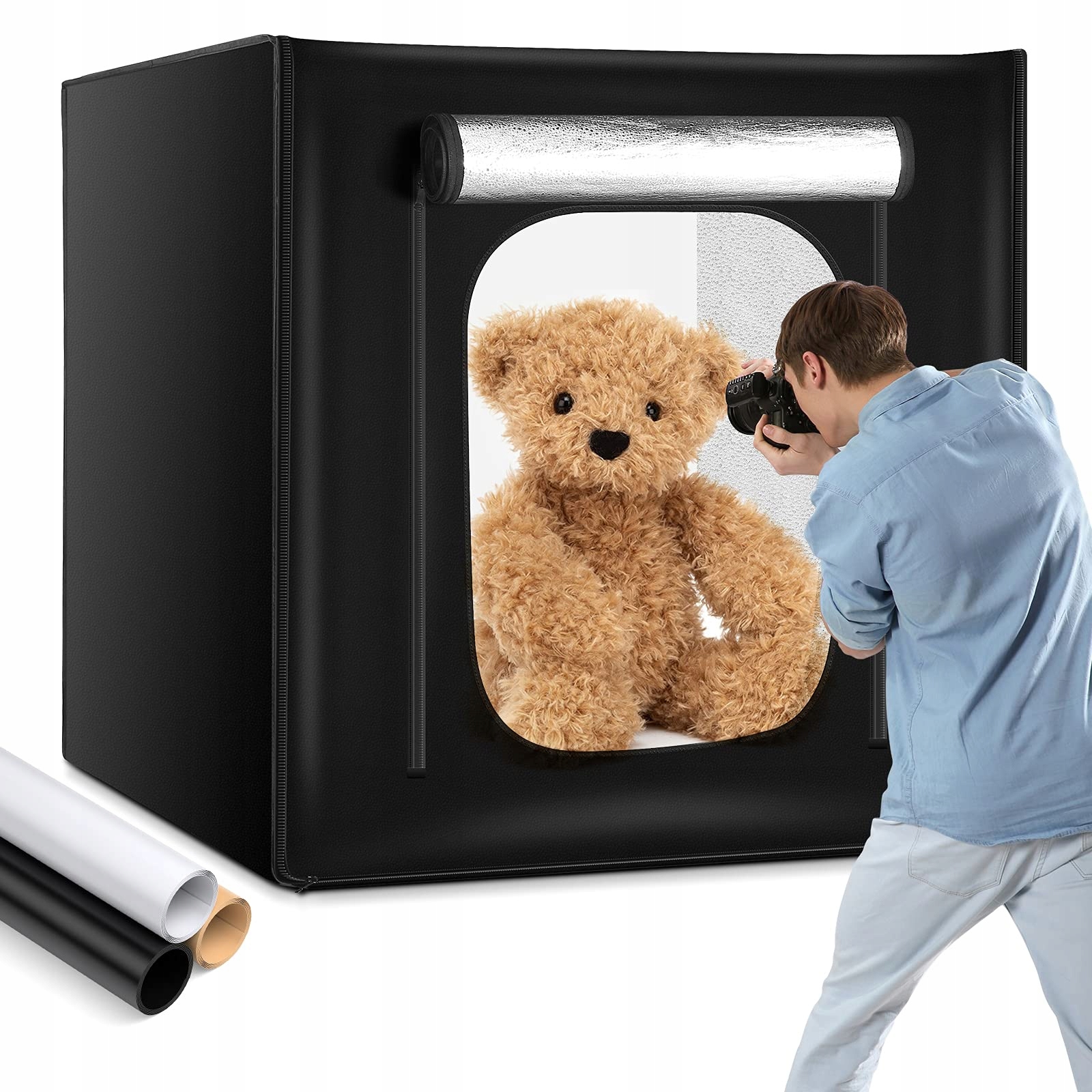 Stan Nestíněný 80 cm Studio Box 210 Led Duclus 3 pozadí
