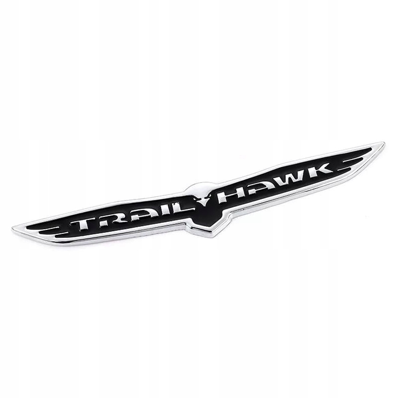 1S-JP-TRH-Black - Знак эмблема логотип TRAIL HAWK metal JEEP