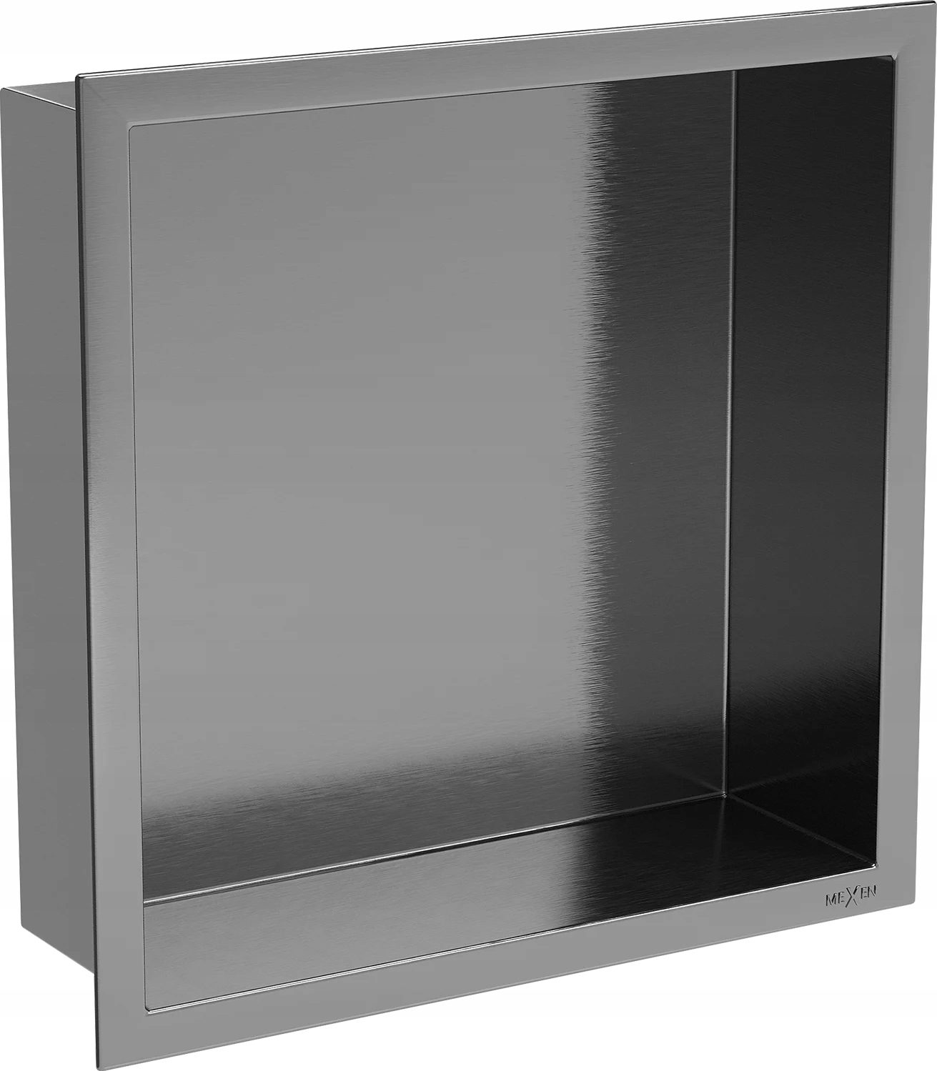 Półka wnękowa pod prysznic łazienkowa kołnierz 30x30 Mexen X-Wall gun gray