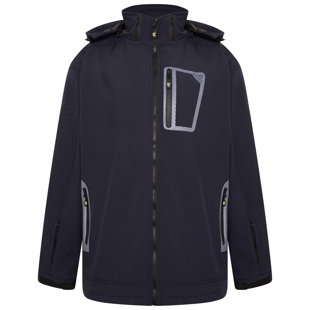 Kam bunda pánská KV39 softshell nadměrná velikost 8XL tmavě modrá