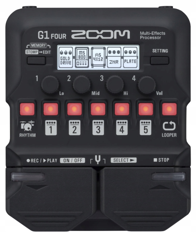 ZOOM G1 FOUR MULTIEFEKT GITAROWY PROCESOR DO GITARY ELEKTRYCZNEJ Rodzaj Gitarowe