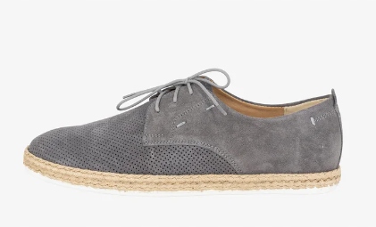 Dreimaster Pánské Šedé Kožené Espadrilky, Velikost 45