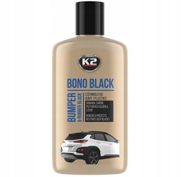 K2 BONO BLACK PASTA CZARNA CZERNIDŁO DO OPON PLASTIKÓW ZDERZAKÓW GUM