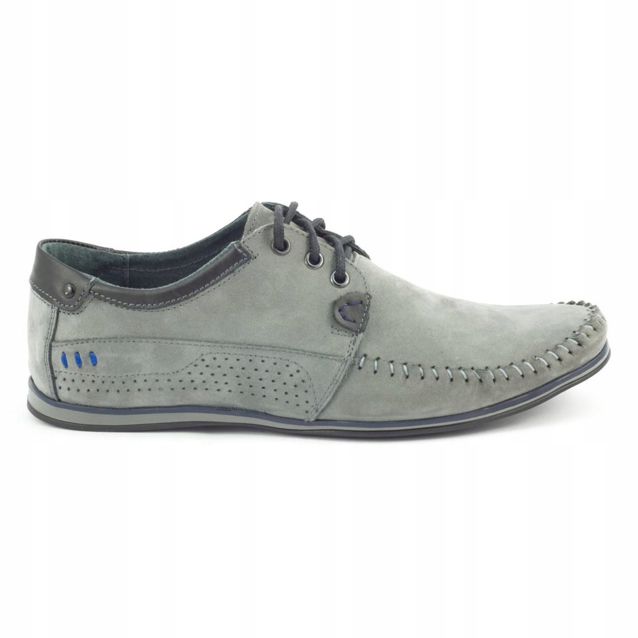 

Szare Skóra naturalna Buty Półbuty Komodo r.46