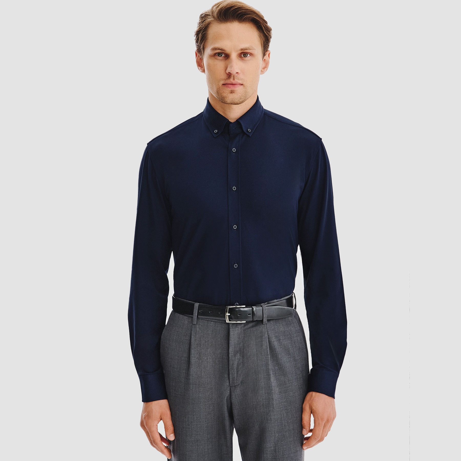 Ležérní pánská košile v tmavě modré barvě Pako Lorente vel XXL