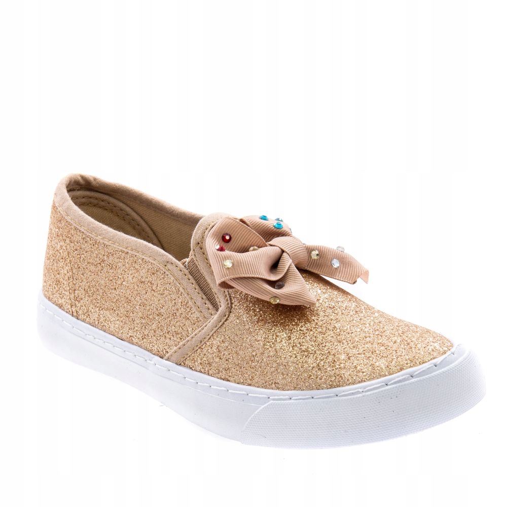 

Brokat American Club trampki Wsuwane złote R 35