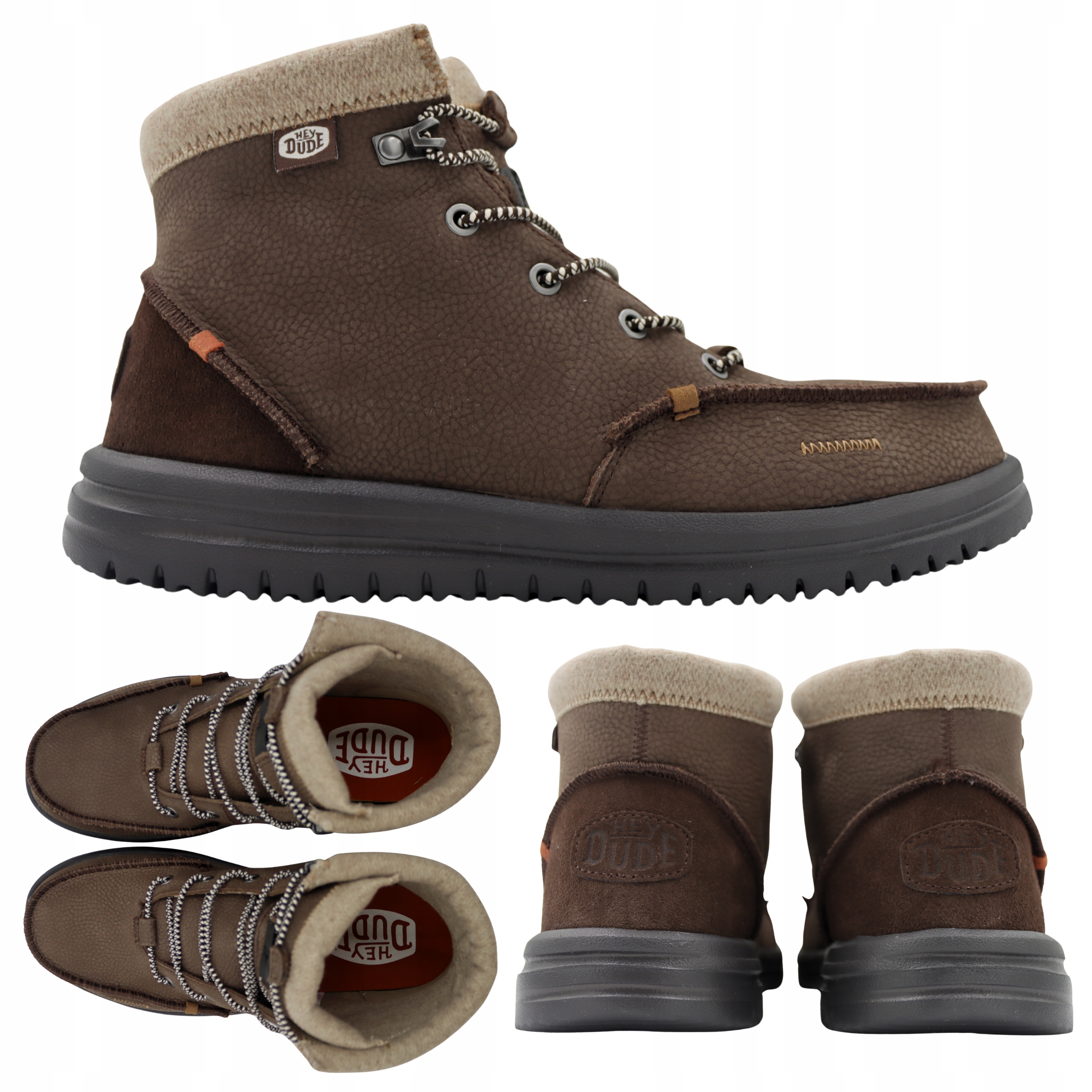 Pánské Lehké Kožené Boty Heydude Bradley Boot Leather 40189255 vel. 41