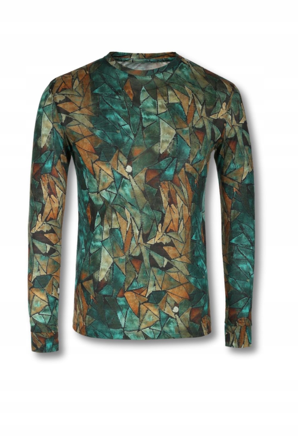 Koszulka z długim rękawem męska 100% wełna merino green gorpcore S