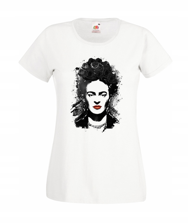 

XL Koszulka Damska Frida Kahlo Kwiaty Meksyk Wzór
