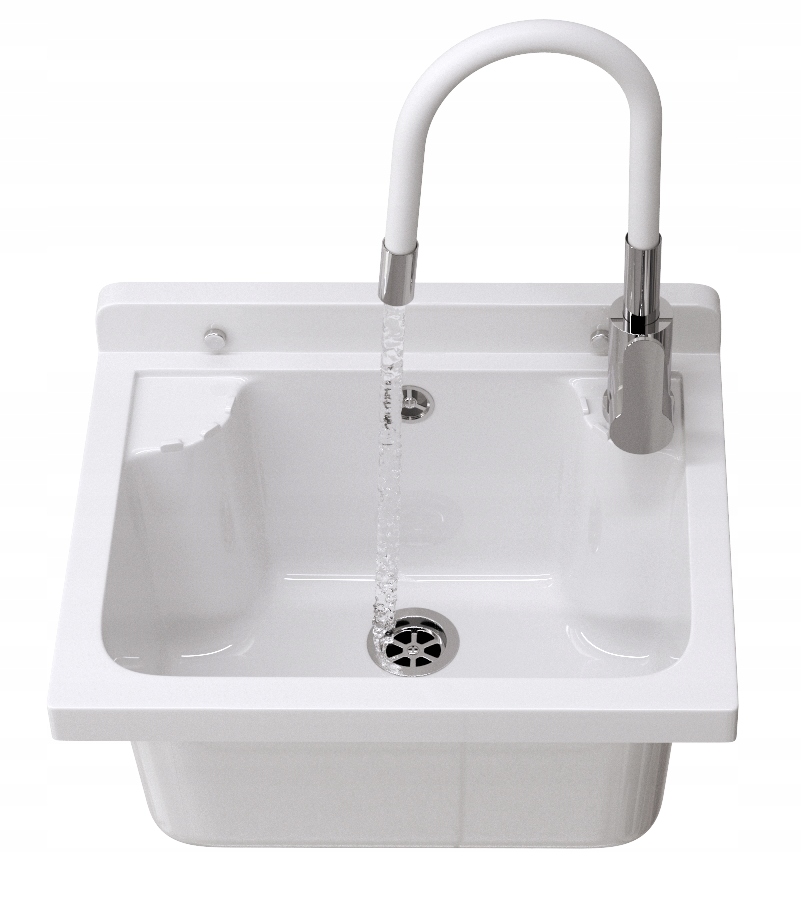 Bílá Dřez Komora S Flexibilním Výtokem Loma