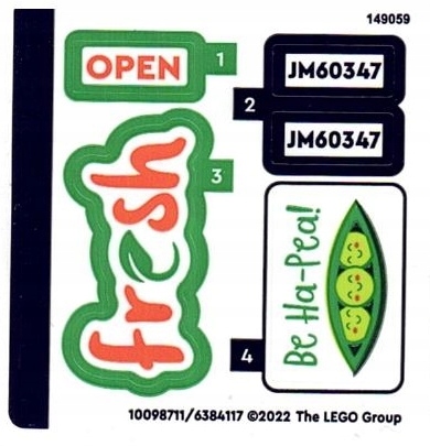 

Lego Arkusz naklejek z zestawu 60347 60347stk01