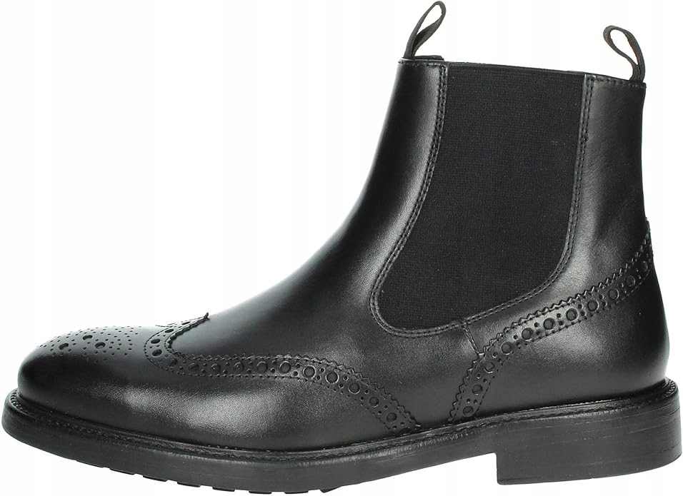 Geox Pánské Kožené Černé Zasouvací Boty 39 Jjf