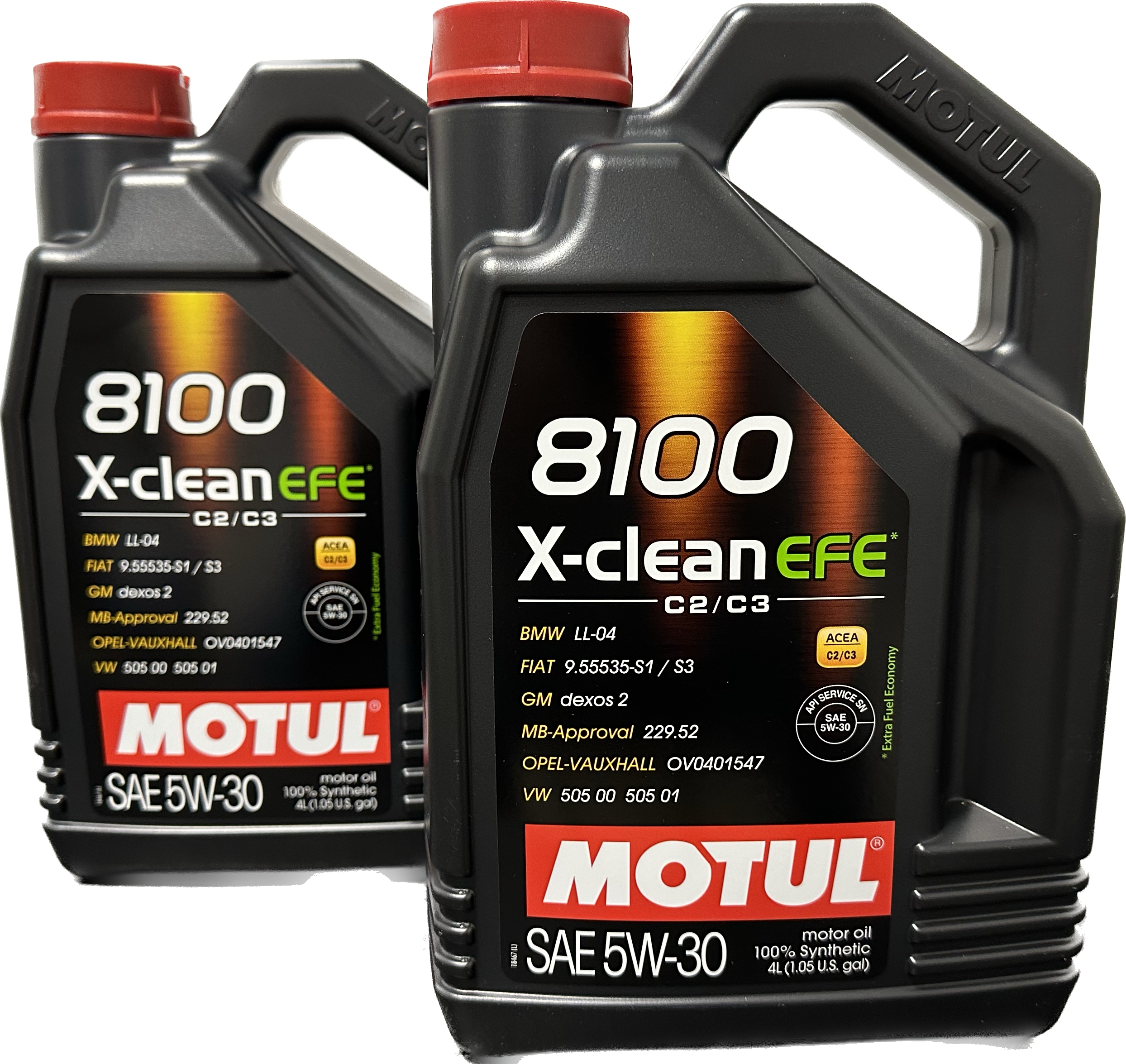 

2X Motul 5W30 4L. 8100 X-clean Efe