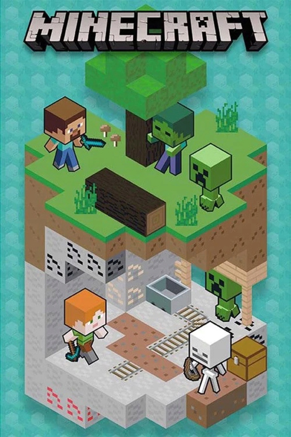 

Minecraft Into The Mine plakat 61x91,5 cm