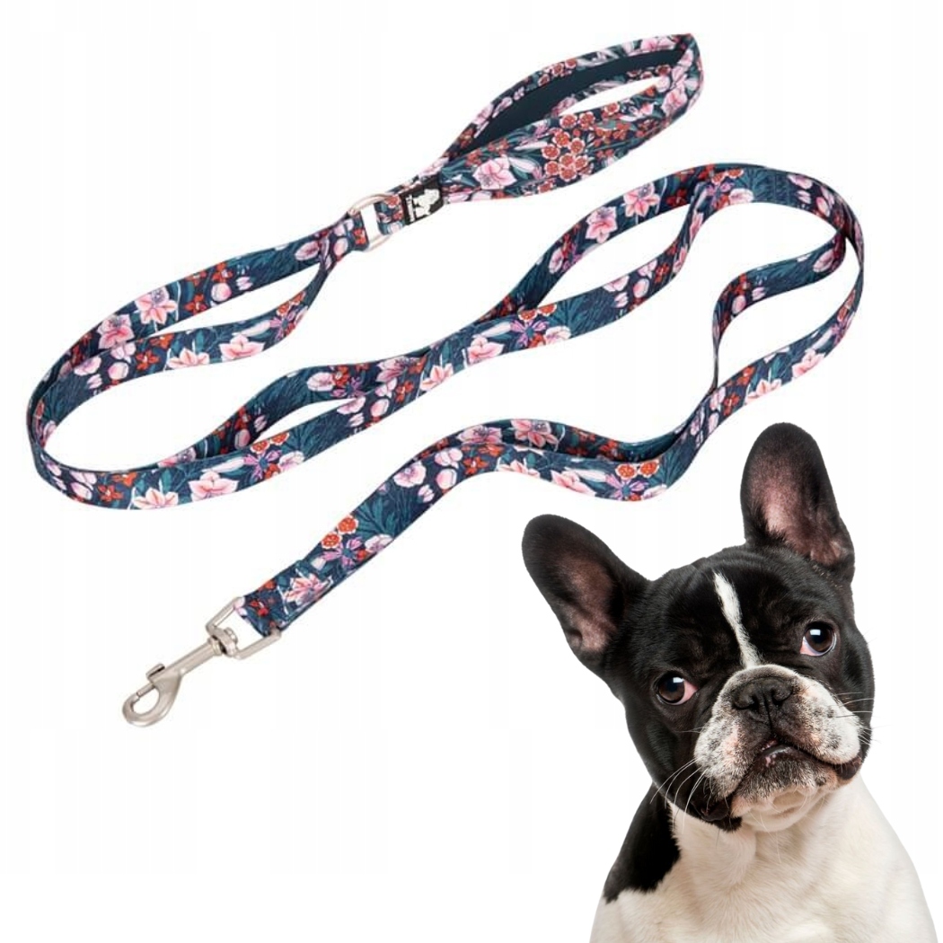 Levně Vodítko Pro Psa Truelove Blossom Granátově Červená 1,4 M Velikost M