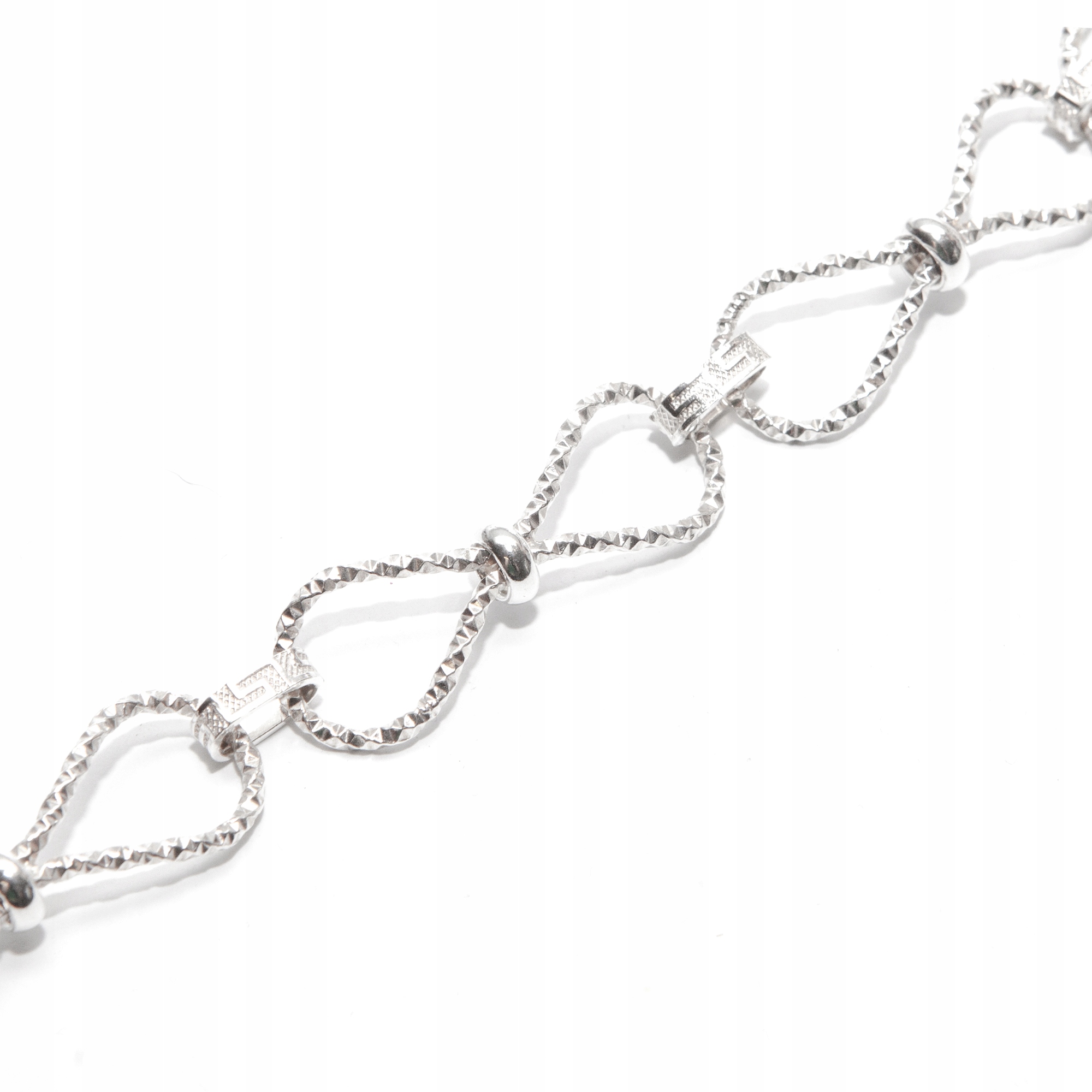 Stříbrný náramek znak nekonečna mašlička stříbro 925 nekonečno