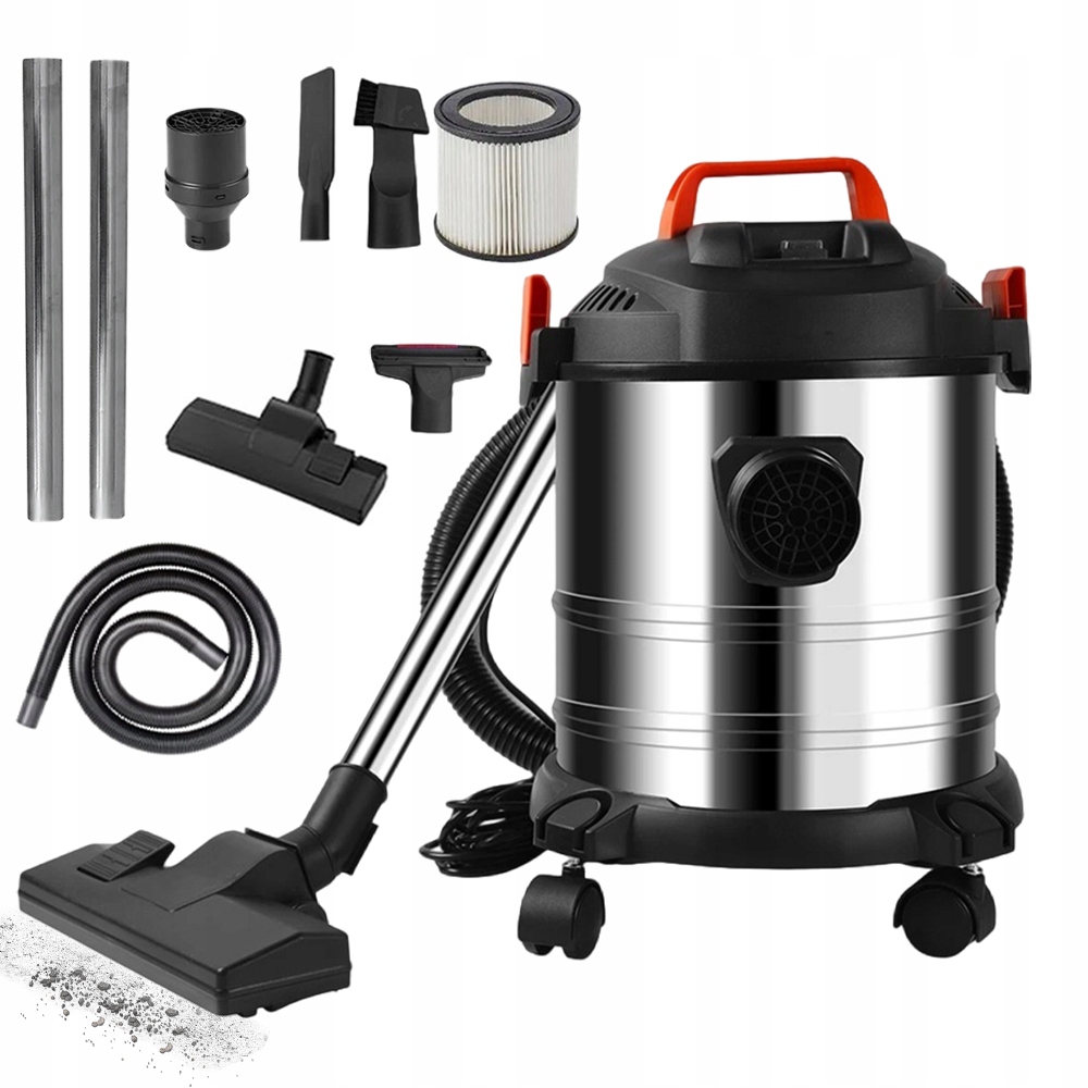 Výkonný Vysavač Vysavač Na Suchý Prach Za Mokra 20 L
