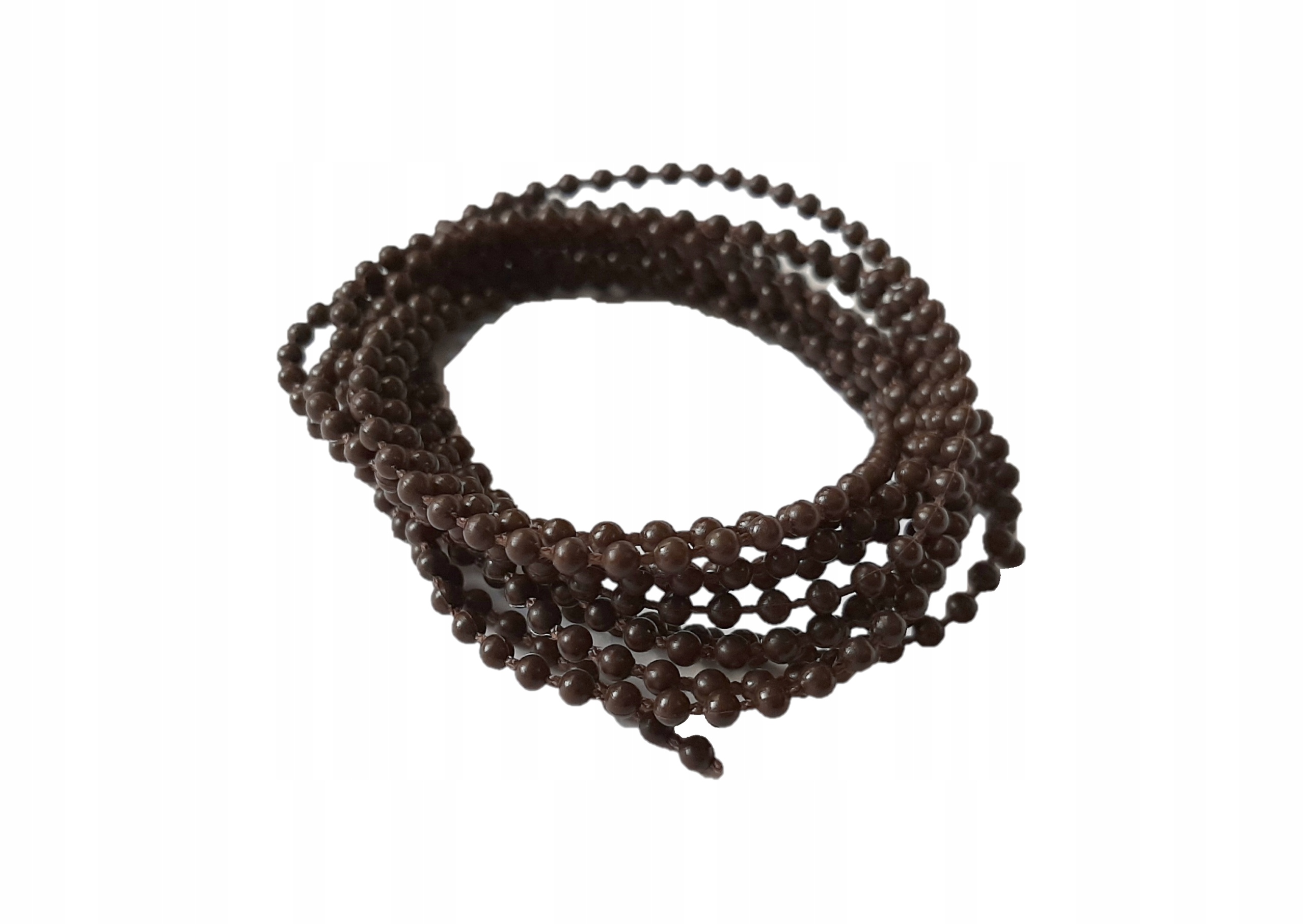 

Kulkowy łańcuszek do rolet koralik 4,4mm brąz 10m