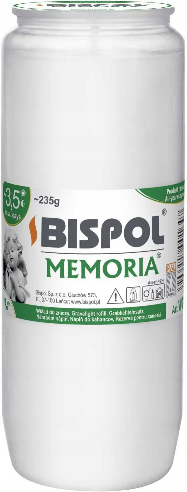 

Bispol Olejowy wkład do zniczy Czas 84h, WO4