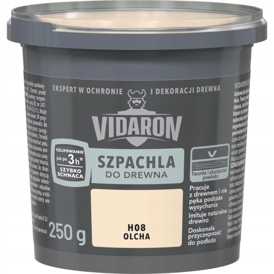 

Śn Vidaron SzpachlaDoDrewna Olcha0,25KG