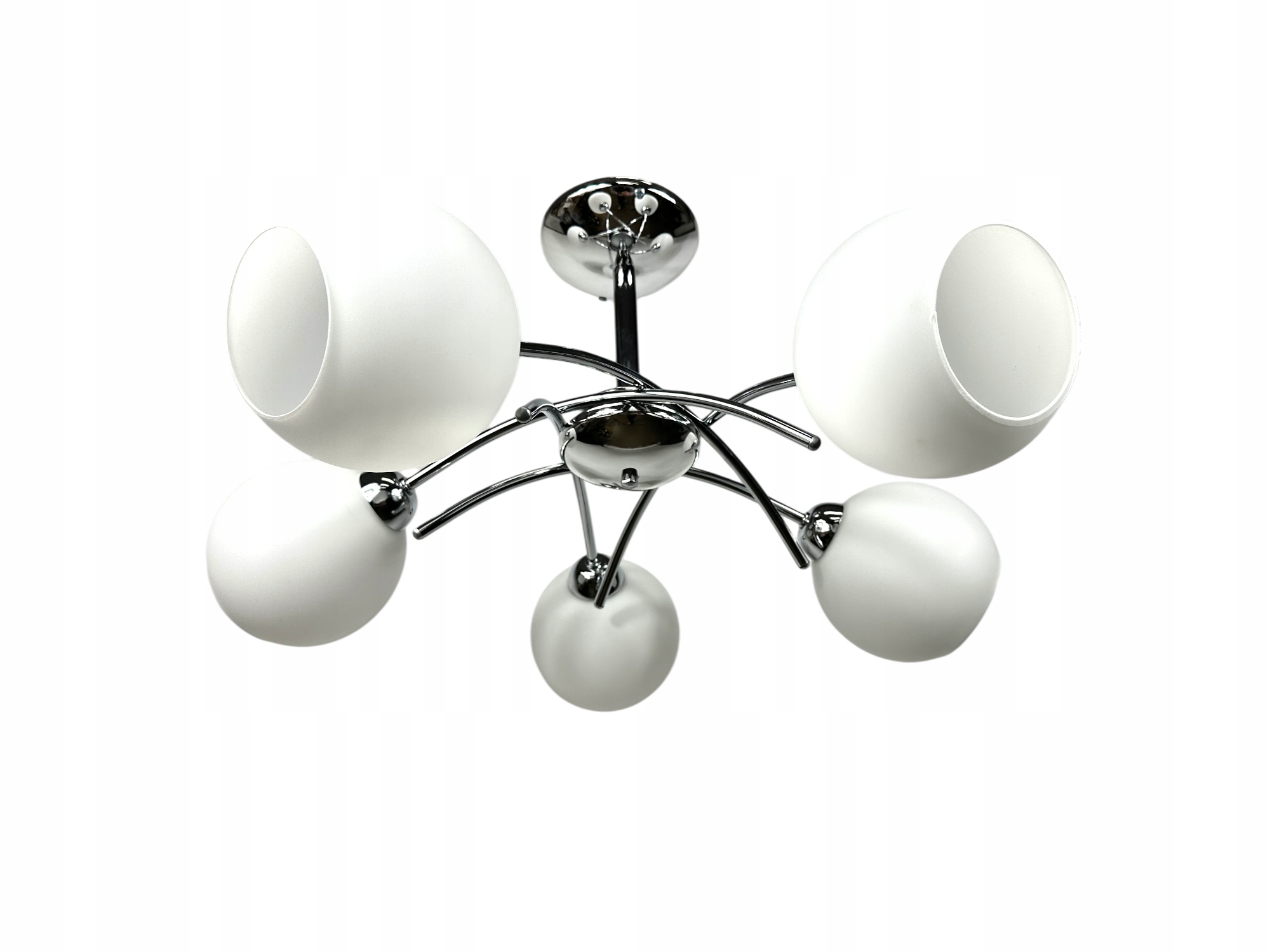 Euro-lamp stropná lampa Elegant 5 chrómová, biela, Výrobca