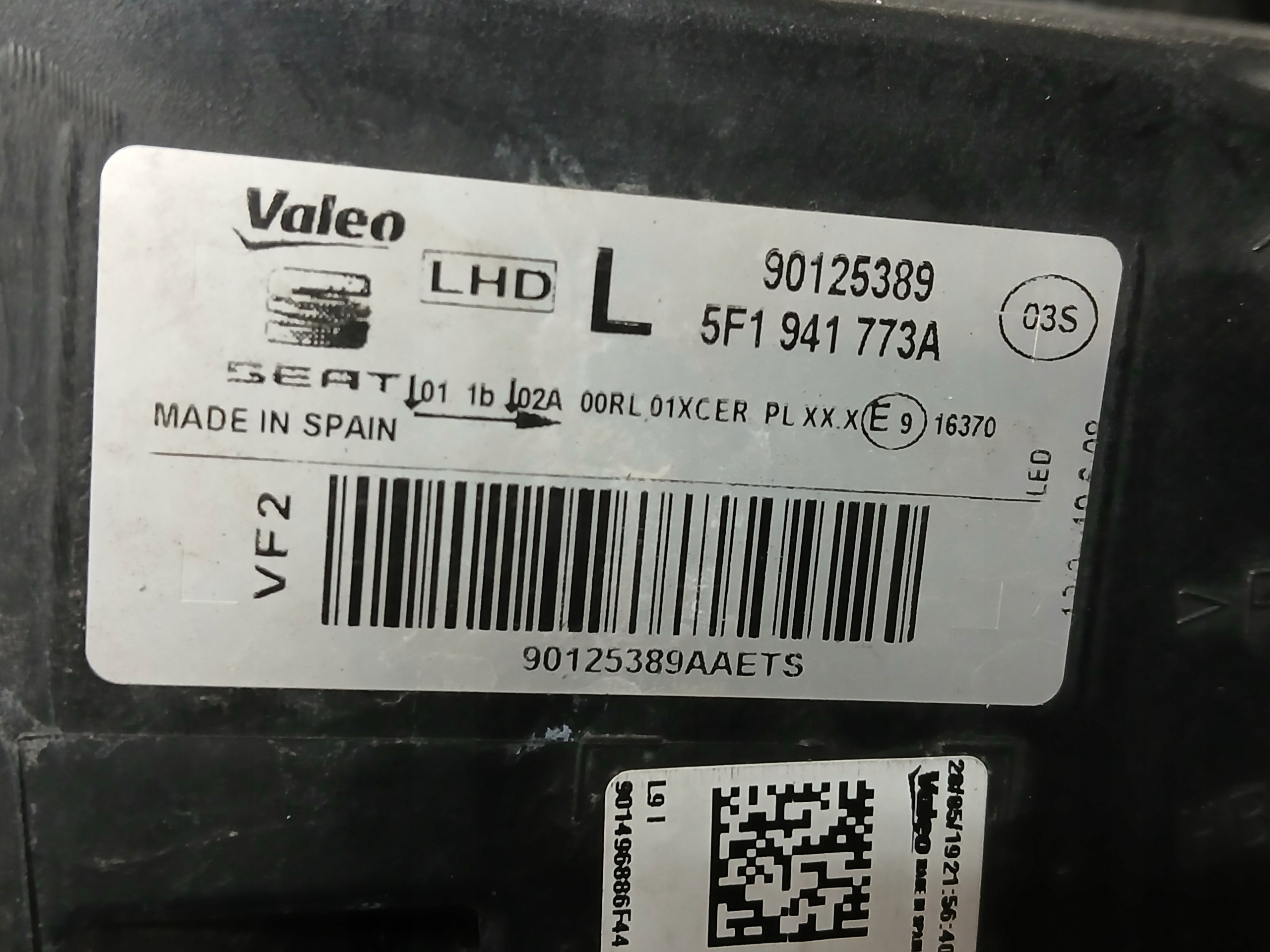 light front left SEAT LEON III 3 LIFT 17- FULL LED 5F1 5F1941773A